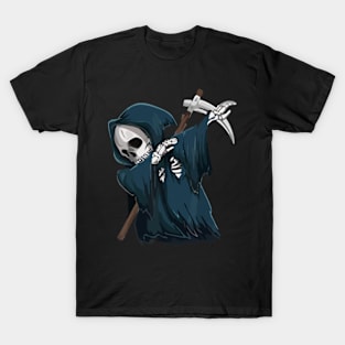 Funny Dabbing Grim Reaper Skeleton T-Shirt